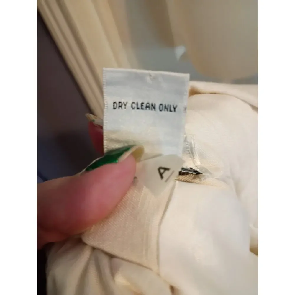 Paul Harris Design Linen Cotton Open Jacket White Zip Pockets Sz XL - Picture 10 of 10